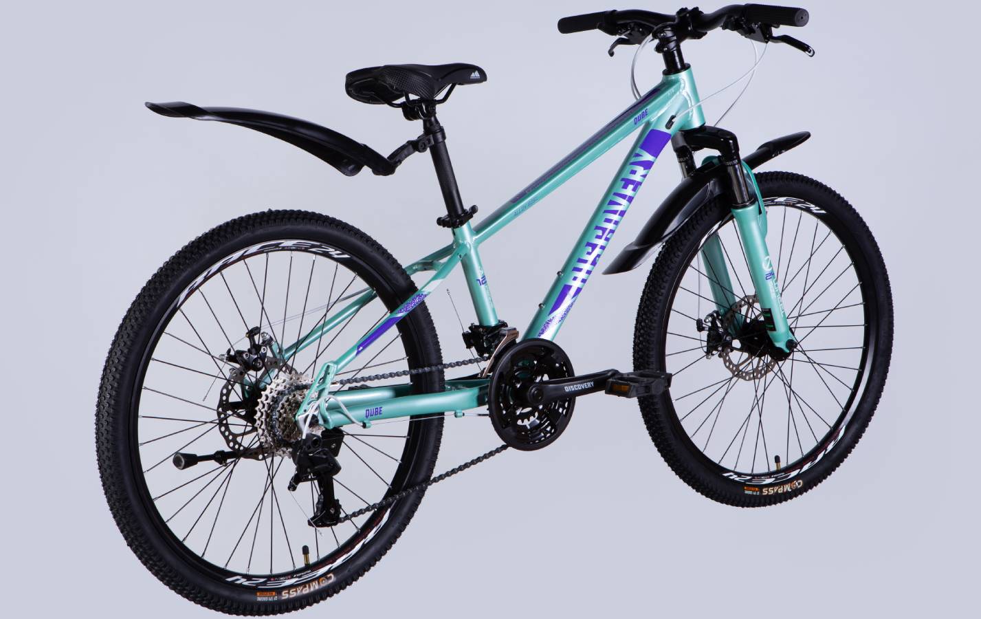 Велосипед Discovery QUBE DD CS 24" размер XXS рама 11,5" 2025 бирюзовый 5