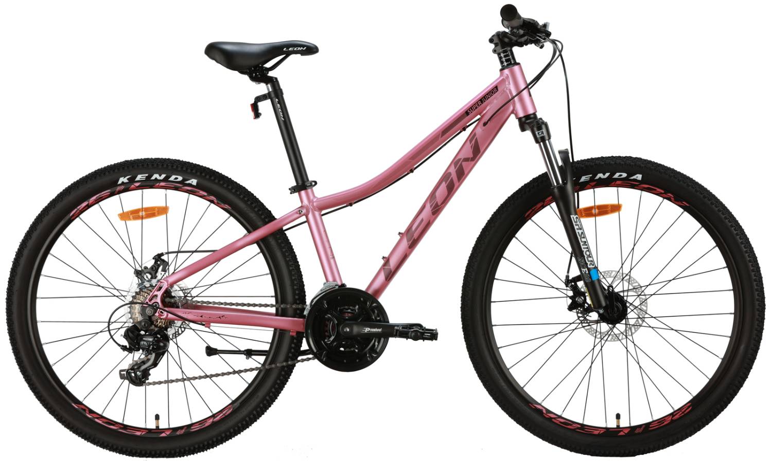 Фотография Велосипед Leon SUPER JUNIOR AM DD 26" размер XS рама 13" 2024 Розовый