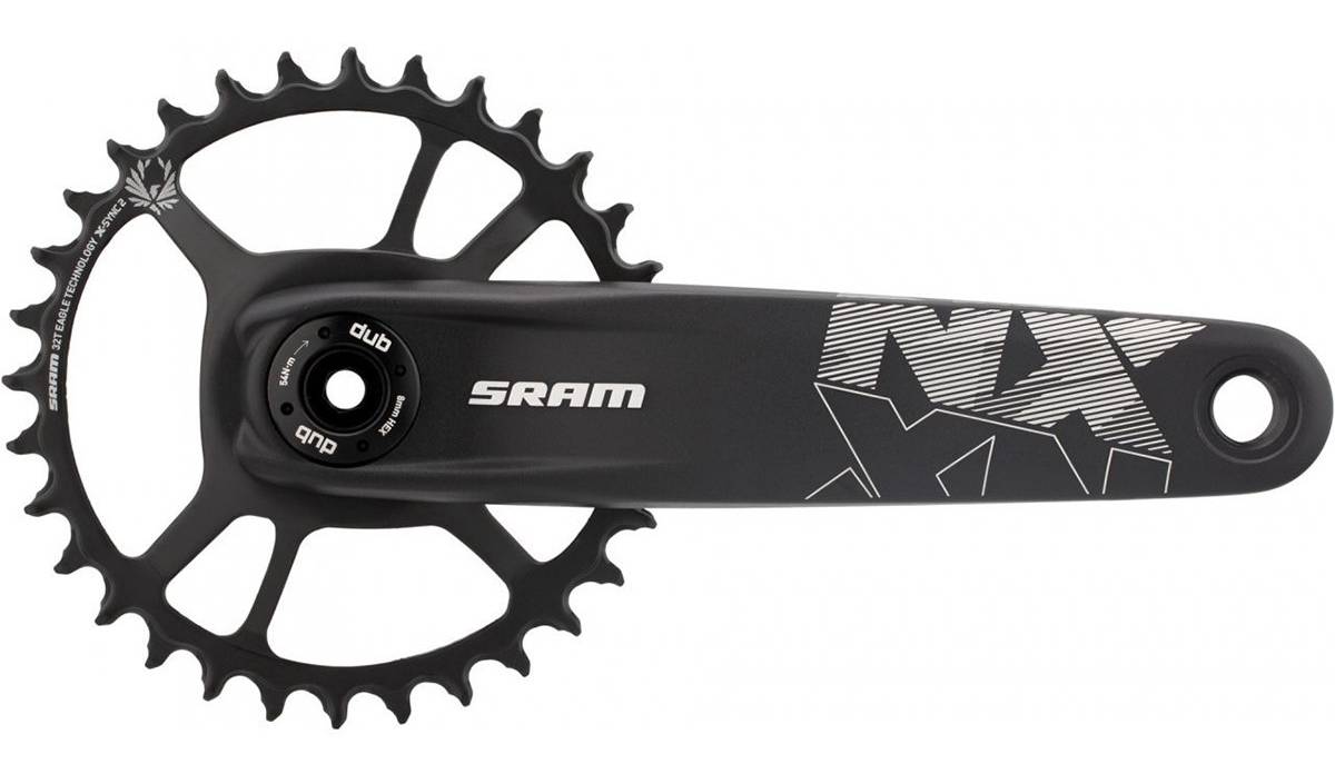 Фотография Шатуны SRAM NX Eagle DUB 12s 170 w Direct Mount 32t X-SYNC 2 Steel Chainring Black (DUB Cups/Bearings Not Included)