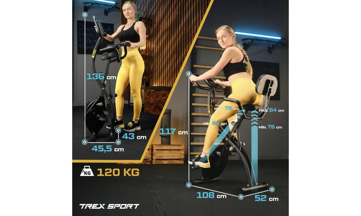 Велотренажер Trex Sport TX-360XB PYRO магнітний чорний 8