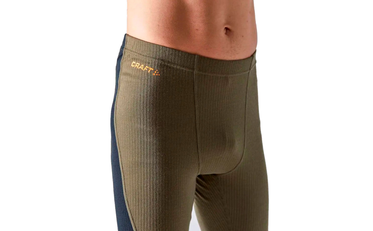 Фотография Термоштаны Craft BASELAYER BOTTOM мужской, размер М, сезон AW 22, DARK OLIVE 4