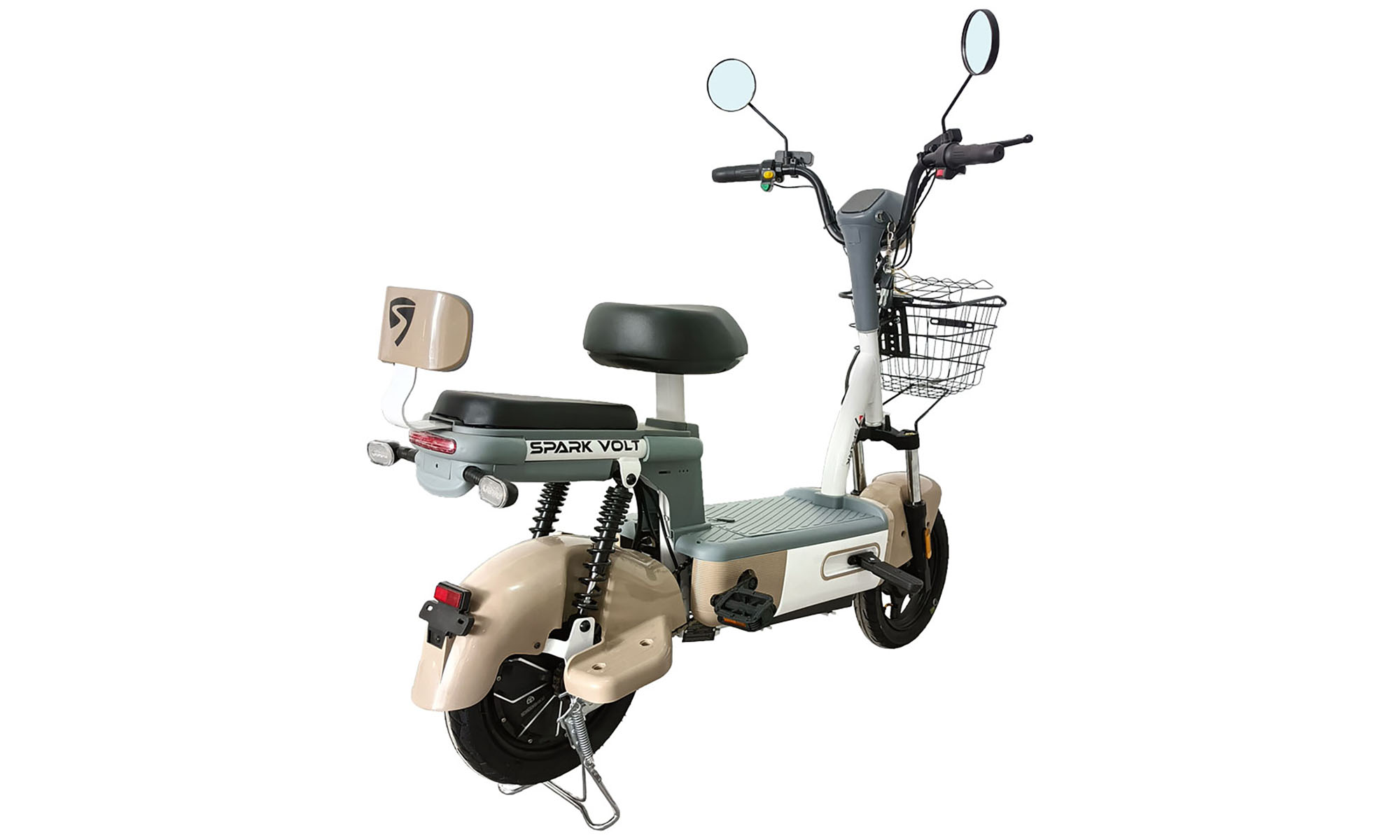 Электровелосипед SPARK VOLT 14" 48V/400W/12Ah, Бежевый 5