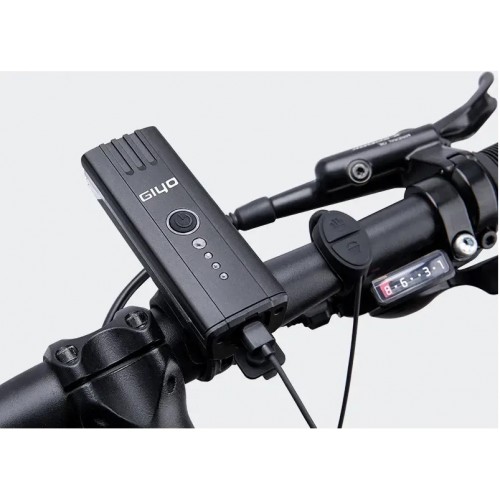 Фонарь передний Giyo 450LM USB с сигналом 5 Фонарь передний Giyo 450LM USB с сигналом 5