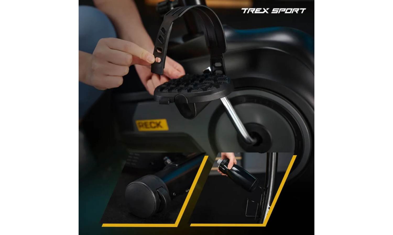 Велотренажер Trex Sport TX-400MB RECK магнітний сірий 12