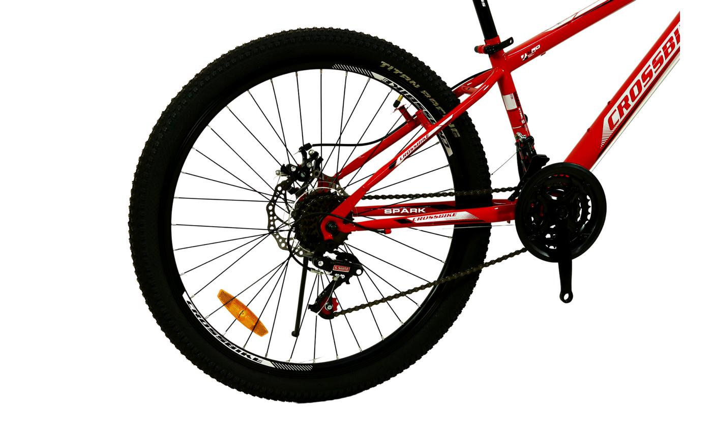 Фотография Велосипед CROSSBIKE Spark D 24" размер XXS рама 11 2022 Красный 3