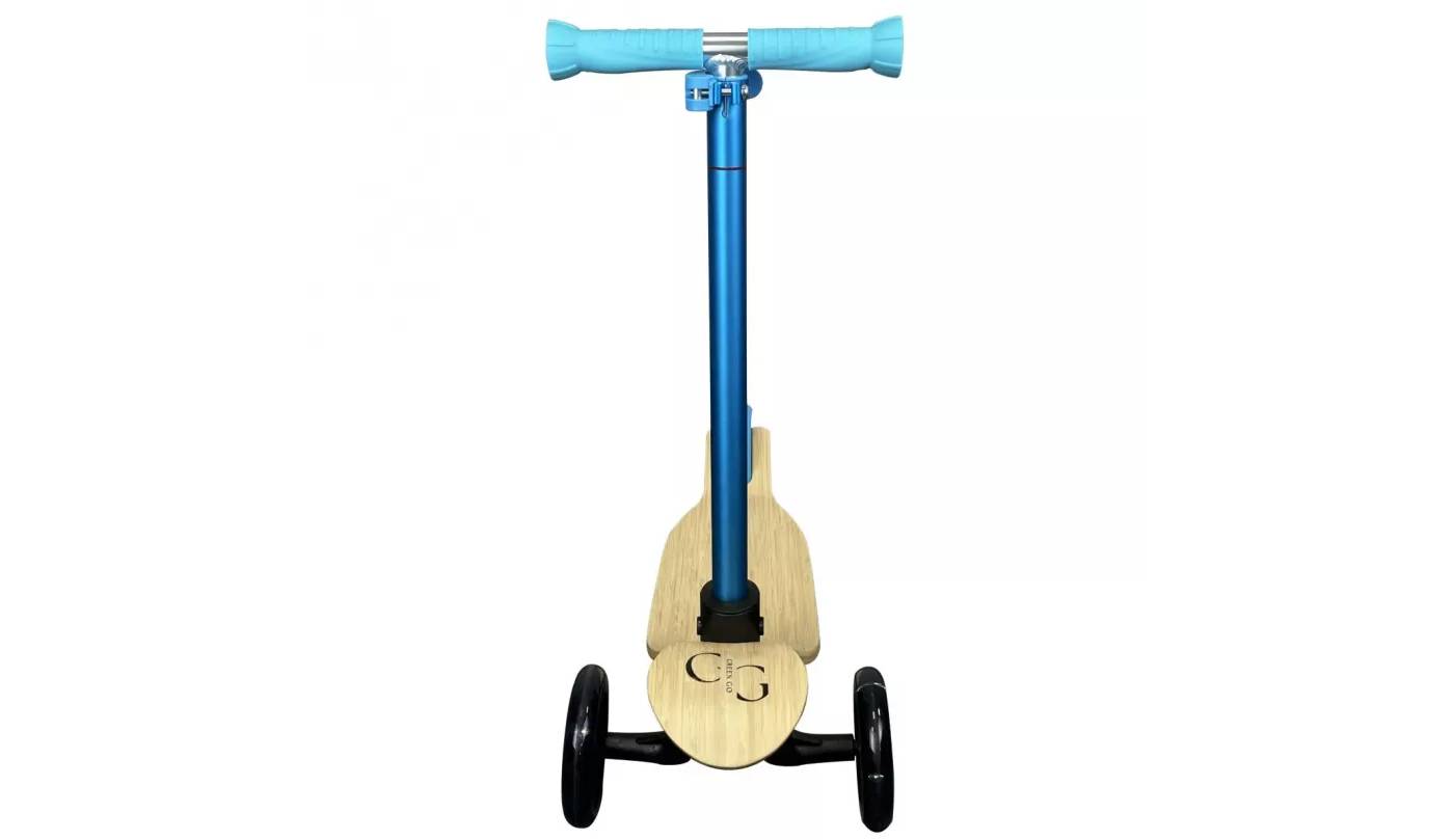 Самокат детский 3х колесный GreenGo Wood Blue 2