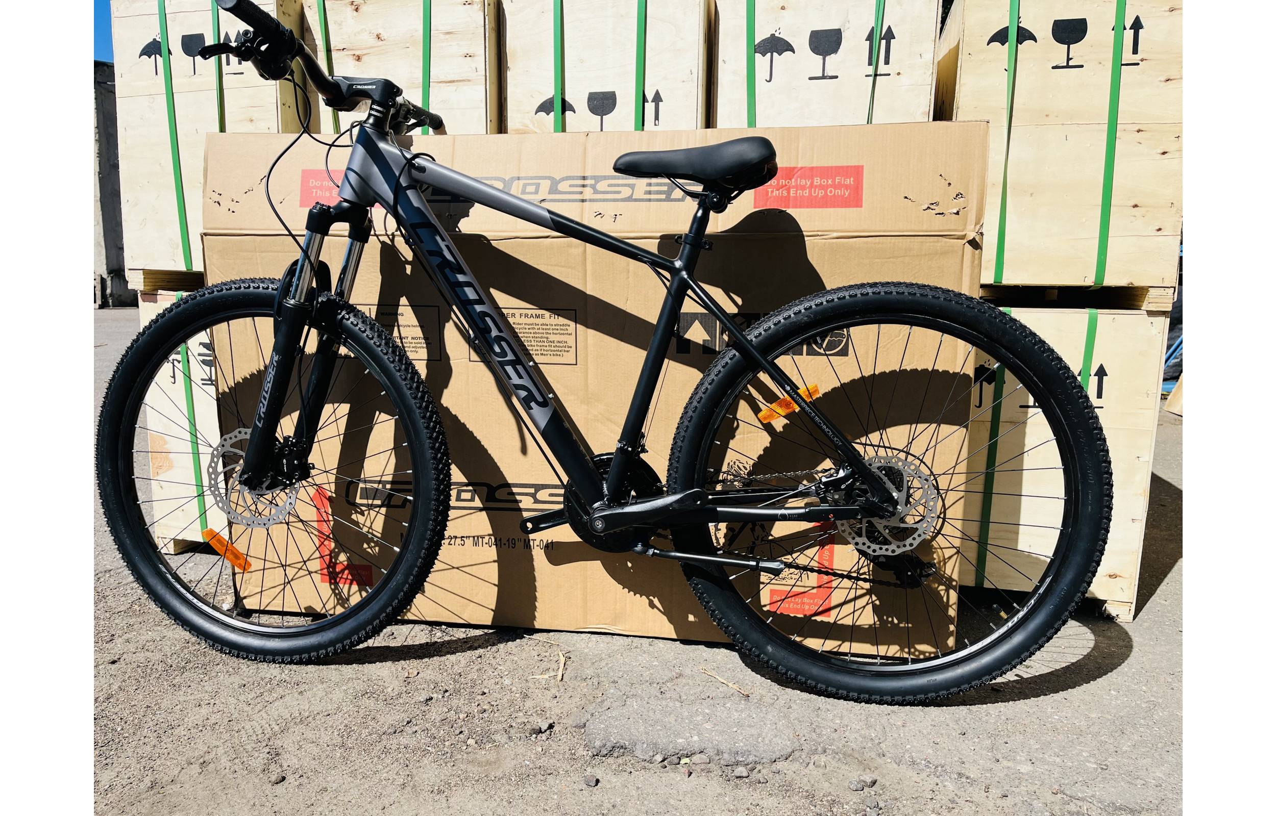 Велосипед Crosser MT-041 3х7 27,5" размер L рама 19 2022 Серый 7