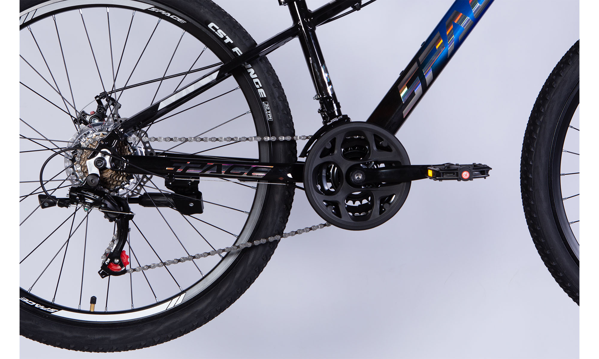 Велосипед SPACE PHAETON DD FR 26", размер XS, рама-13", год 2026, черно-синий 4