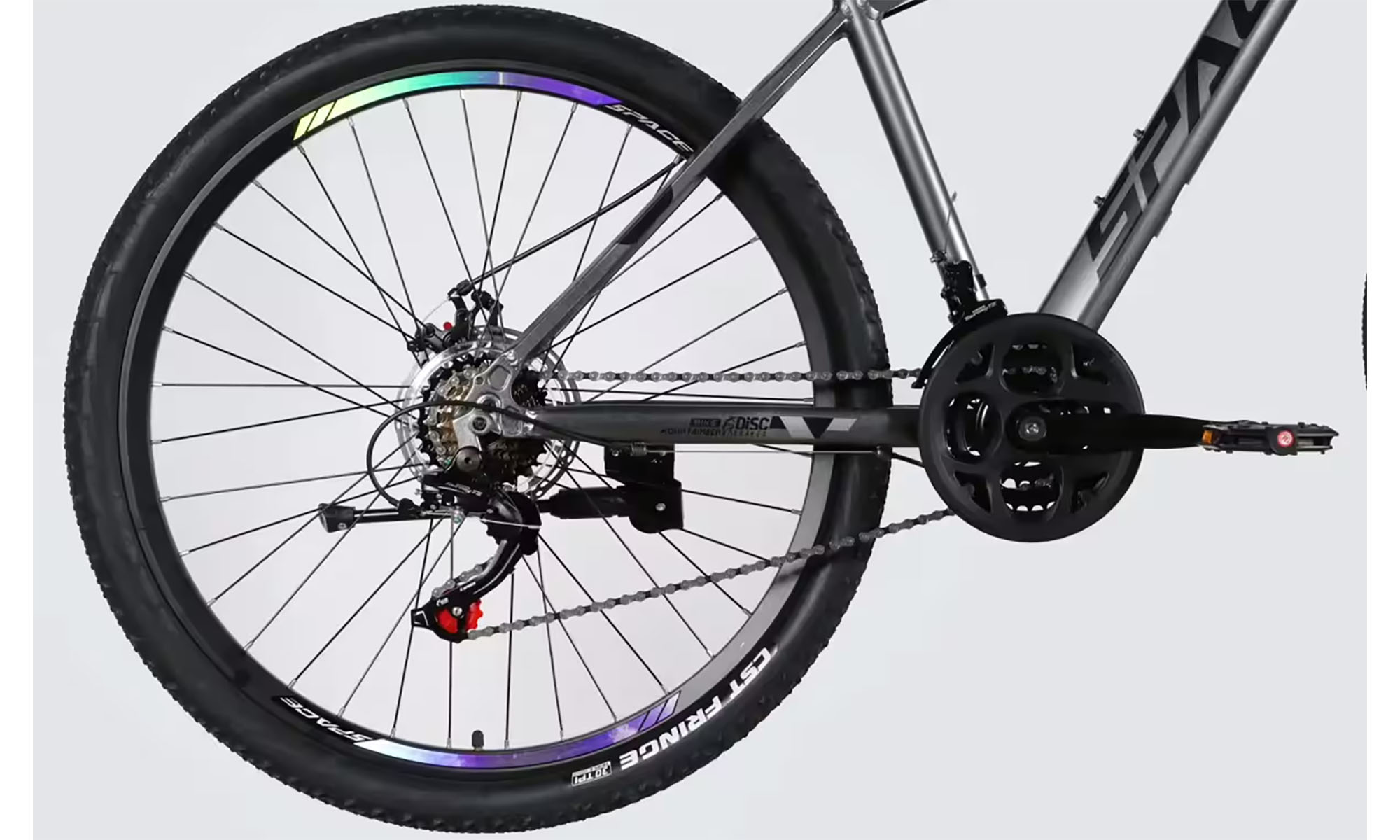 Велосипед SPACE PHAETON DD FR 27.5", розмір M, рама-17", рік 2026, графітовий 4