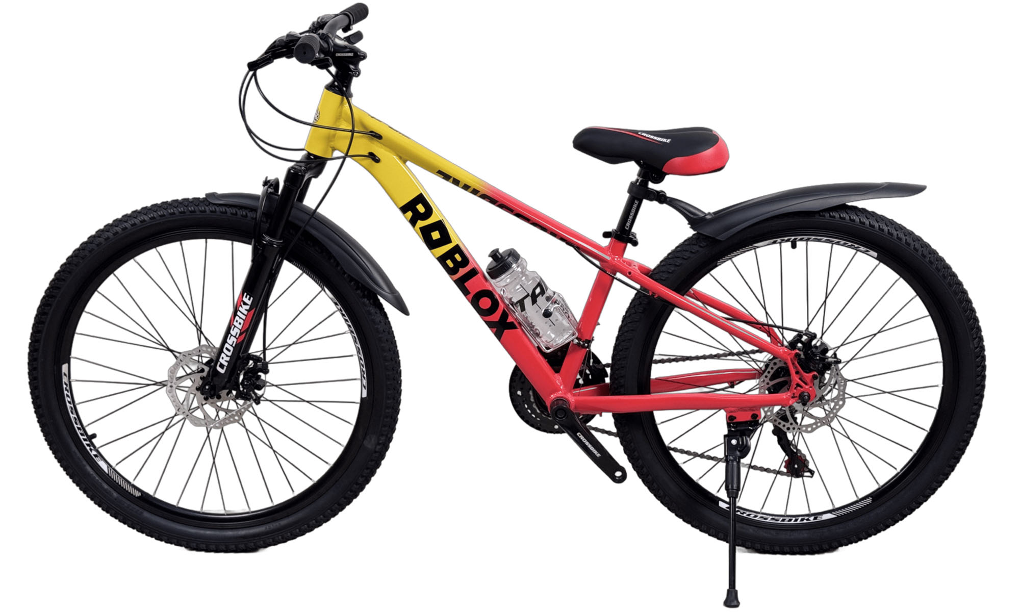 Велосипед CrossBike Roblox 26", размер XS, рама 13", год 2026, Жёлтый-Красный 5 Велосипед CrossBike Roblox 26", размер XS, рама 13", год 2026, Жёлтый-Красный 5