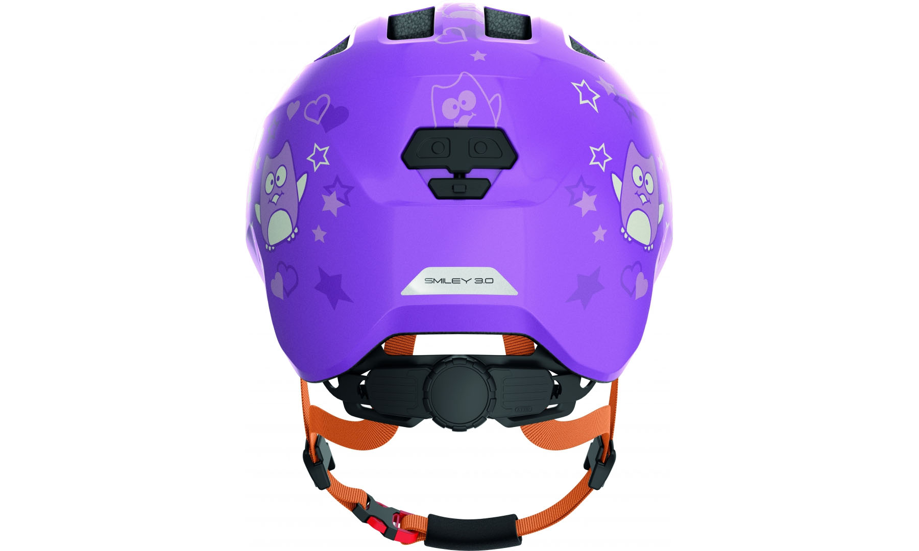 Фотографія Велошолом дитячий ABUS SMILEY 3.0 Purple Star, розмір S (45-50 см), фіолетова зірка 2