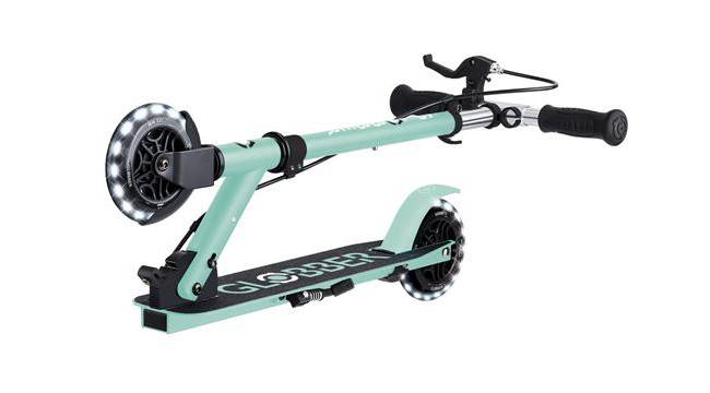 Самокат GLOBBER серії FLOW ELEMENT JUNIOR LIGHTS, м"ятний, колеса з підсвічуванням 3+ 2 Самокат GLOBBER серії FLOW ELEMENT JUNIOR LIGHTS, м"ятний, колеса з підсвічуванням 3+ 2