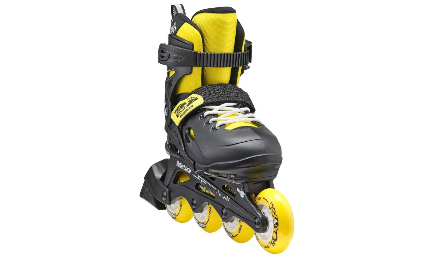 Фотография Ролики Rollerblade Fury 2023 black-yellow 29-33 4