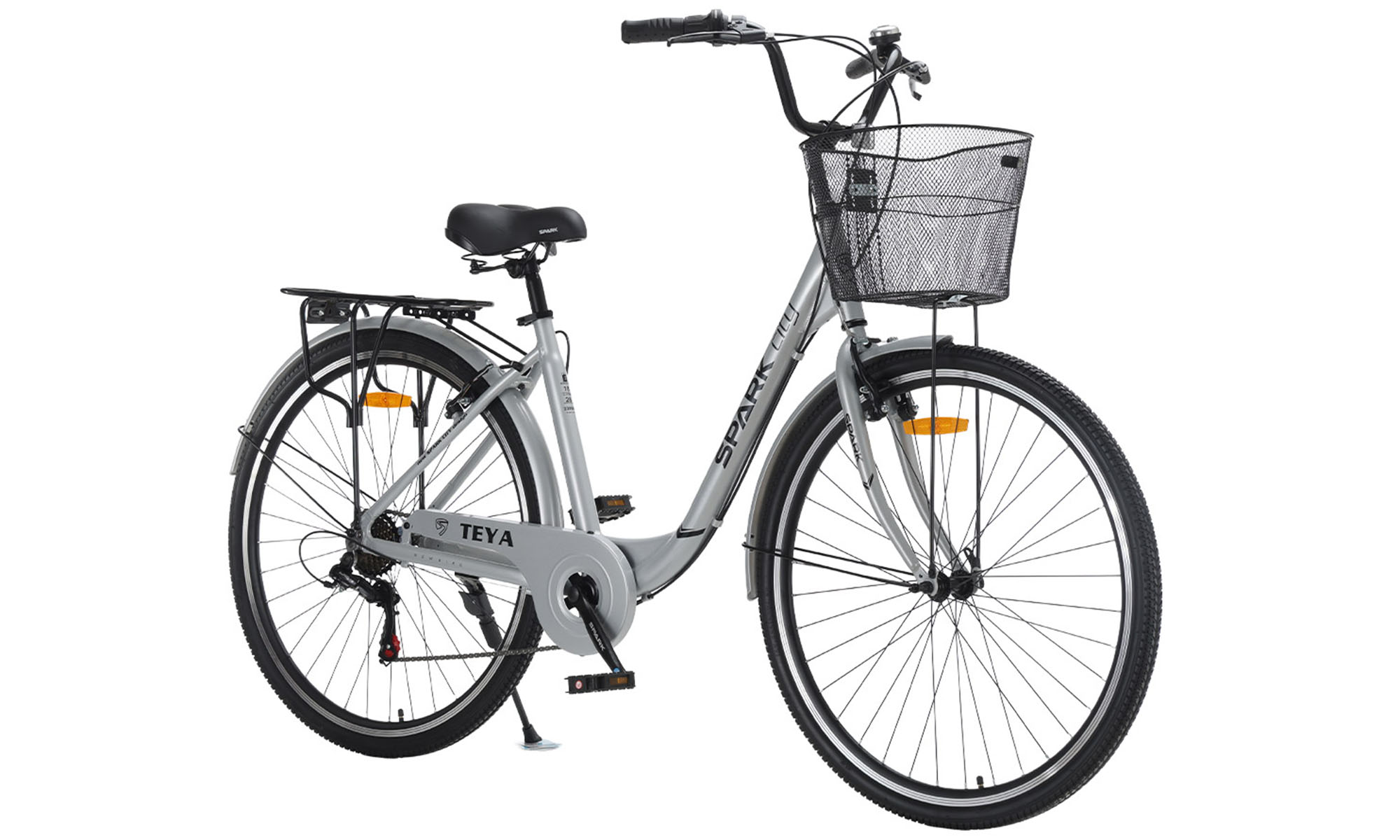 Велосипед SPARK CITY TEYA 28", розмір L, рама 18", рік 2026, сірий 4 Велосипед SPARK CITY TEYA 28", розмір L, рама 18", рік 2026, сірий 4