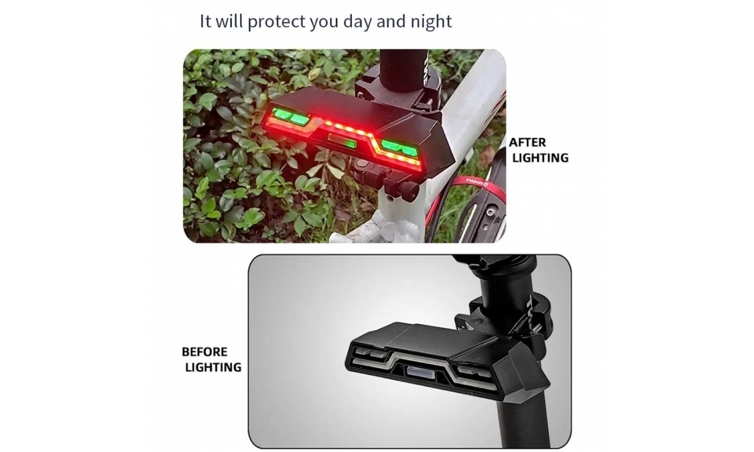 Задняя фара EsLNF 200Lm, 2000mAh с пультом, пластик 5 Задняя фара EsLNF 200Lm, 2000mAh с пультом, пластик 5