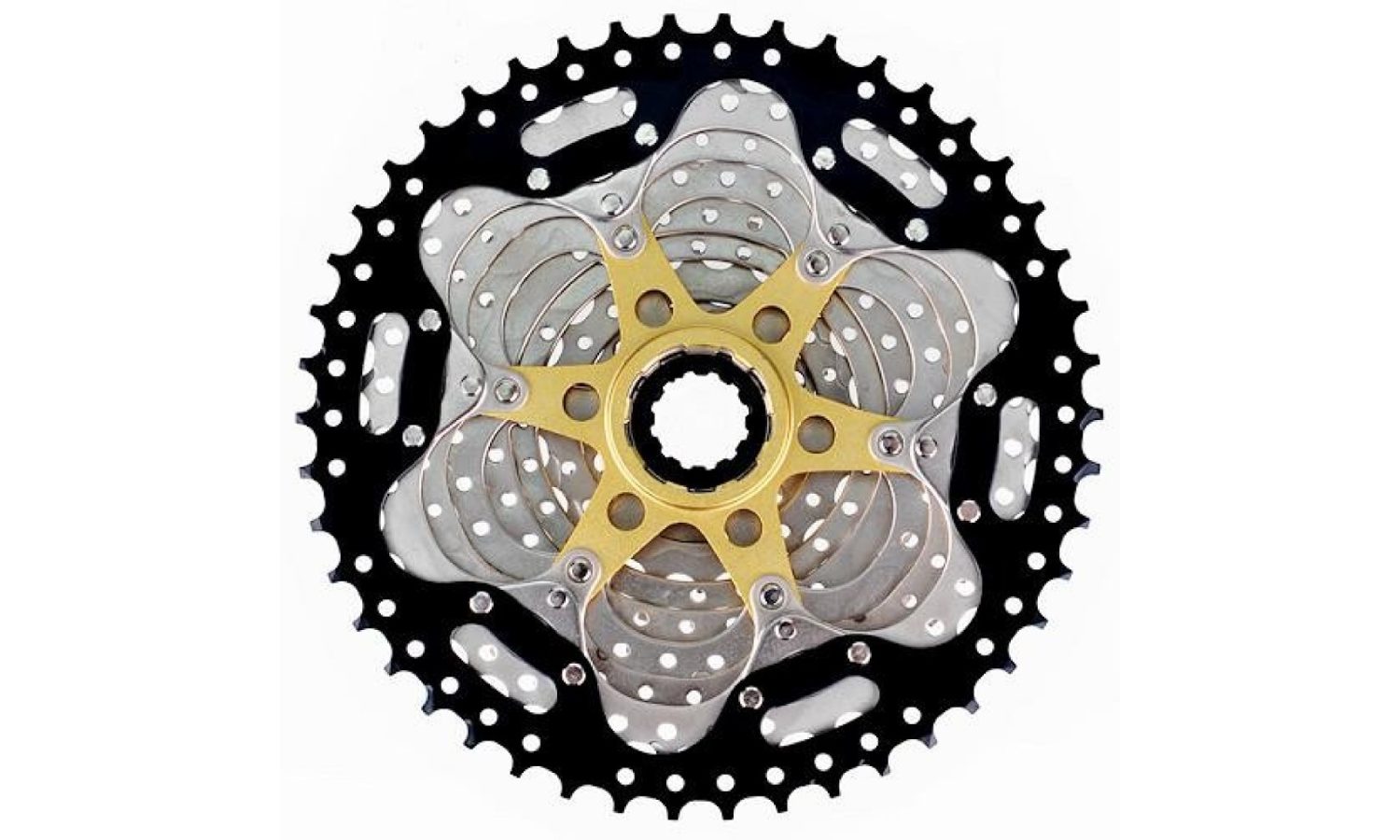 Кассета ProX 10 скоростей, 11-46, серебристо-черная 3 Кассета ProX 10 скоростей, 11-46, серебристо-черная 3