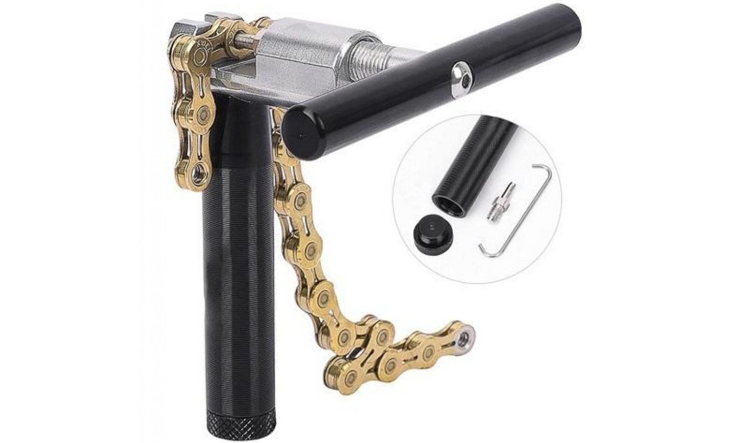 Выжимка цепи PROX CR-601 на 8-12 скоростей с черной ручкой 2