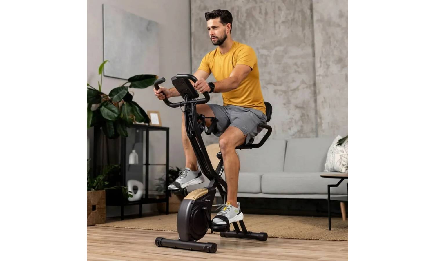 Велотренажер Hop-Sport HS-3030X Apeks X-Bike чорно-золотистий 10 Велотренажер Hop-Sport HS-3030X Apeks X-Bike чорно-золотистий 10