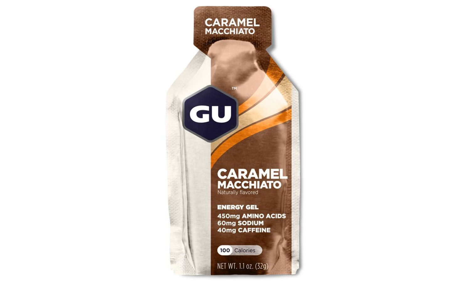 Фотография Энергетический гель GU Energy Caramel Macchiato, 32 г  (40 мг кофеина)