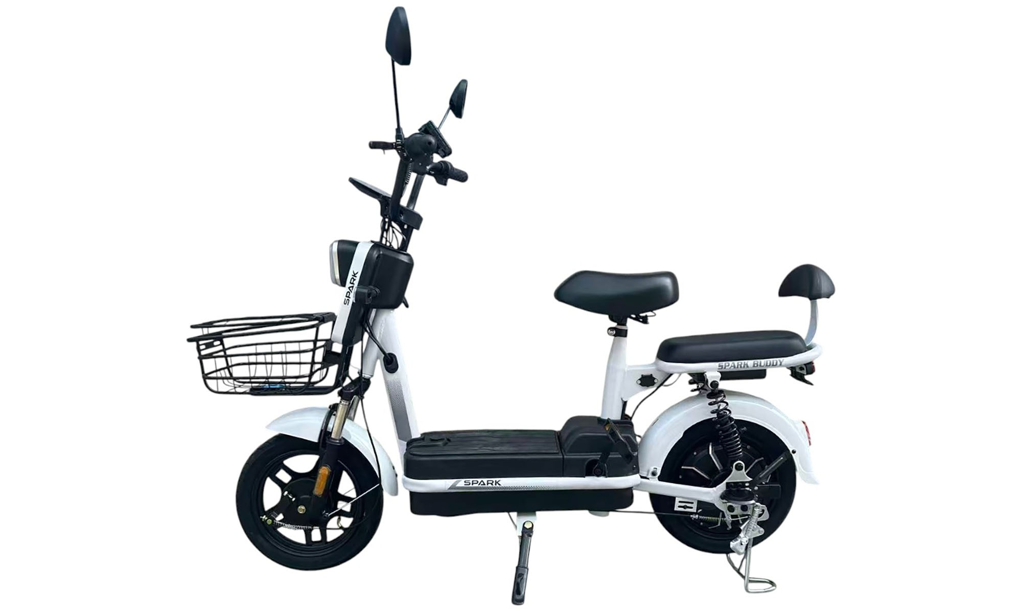 Велосипед с электромотором SPARK BUDDY 14", 48V/500W/12Ah, год 2026, Белый 