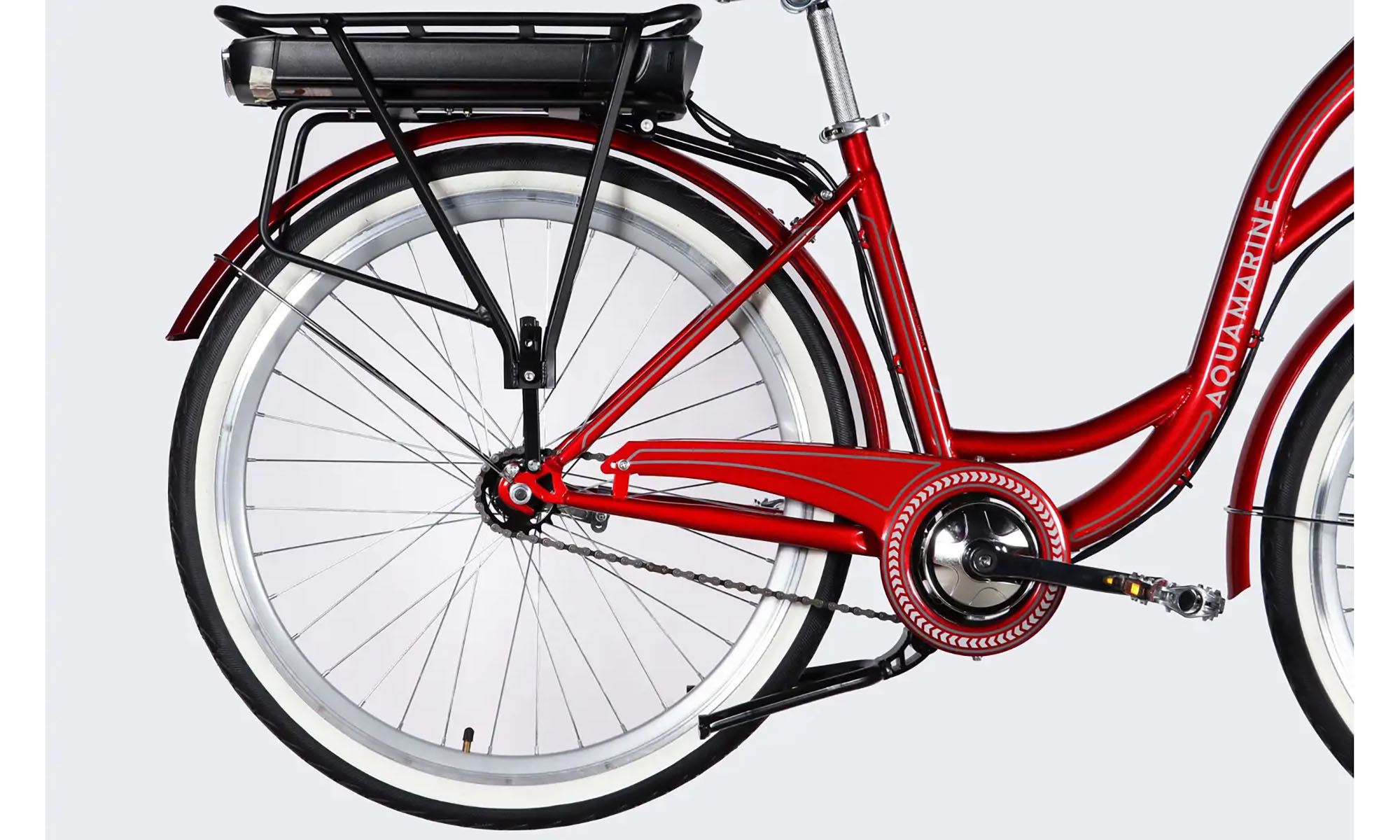 Велосипед с электроприводом Dorozhnik eAQUAMARINE BH 26", размер M, рама-17", 36B, 13А*ч, 500Вт, год 2026, бордовый с корзиной 2 Велосипед с электроприводом Dorozhnik eAQUAMARINE BH 26", размер M, рама-17", 36B, 13А*ч, 500Вт, год 2026, бордовый с корзиной 2