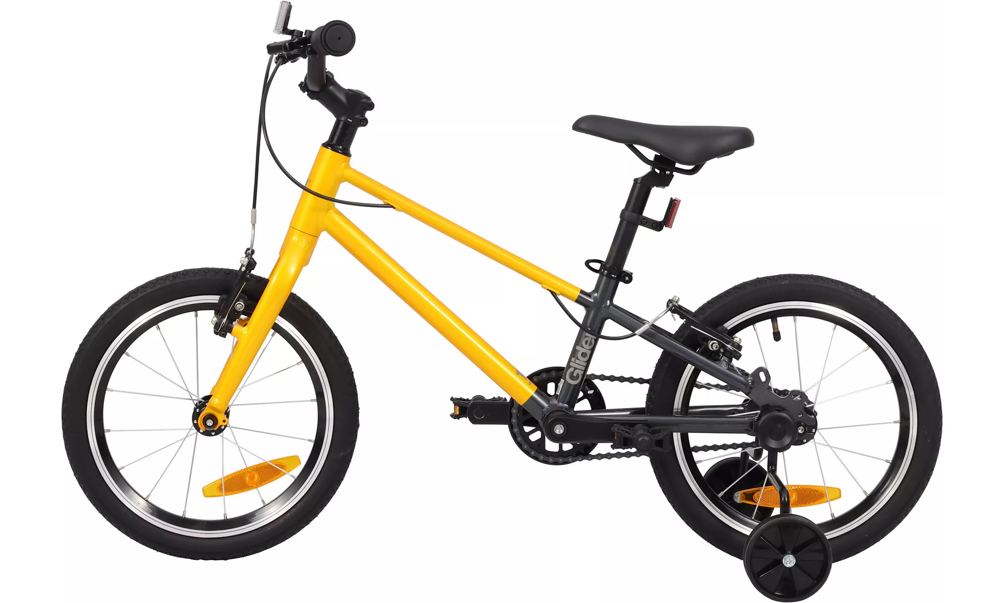 Велосипед Pride GLIDER 16",размер One Size, 2025, желтый 2 Велосипед Pride GLIDER 16",размер One Size, 2025, желтый 2
