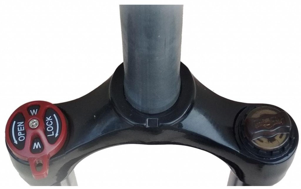 Вилка 26" Avanti Disk/V-brake 1" Lockout, черный 2