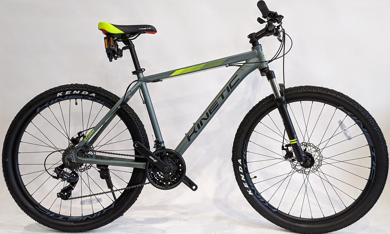 Велосипед Kinetic STORM 27,5” (2021) 2021 Серо-зеленый 4 Велосипед Kinetic STORM 27,5” (2021) 2021 Серо-зеленый 4