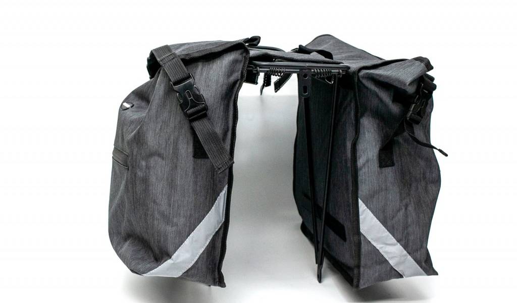 Сумка - штани BRAVVOS F-088 на багажник, сірий (BIB-029) 3