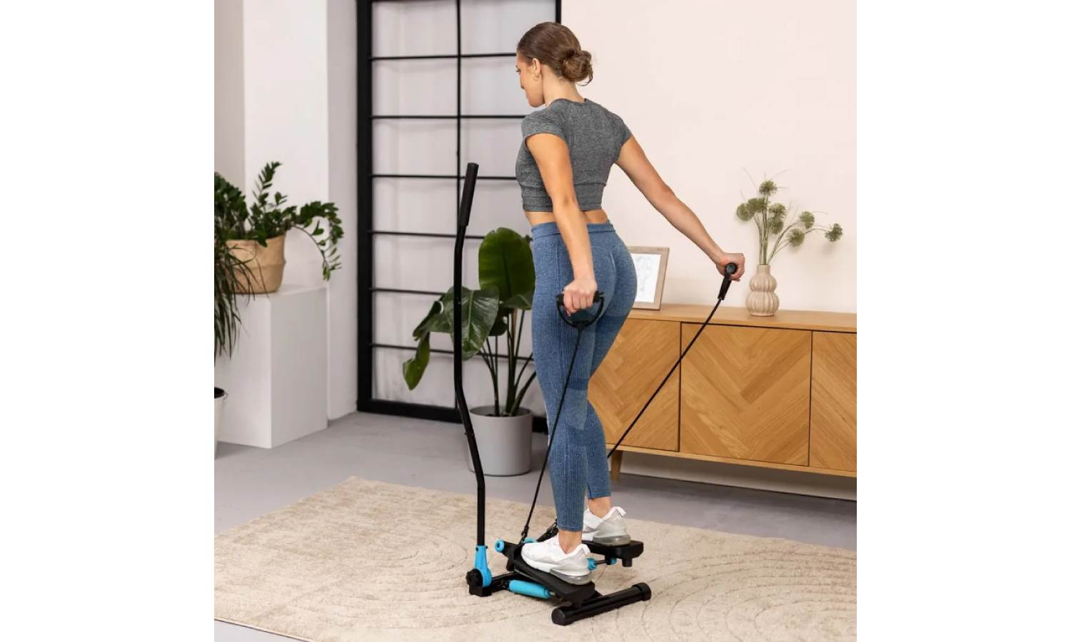 Степпер Hop-Sport HS-045S Slim Синий 19 Степпер Hop-Sport HS-045S Slim Синий 19