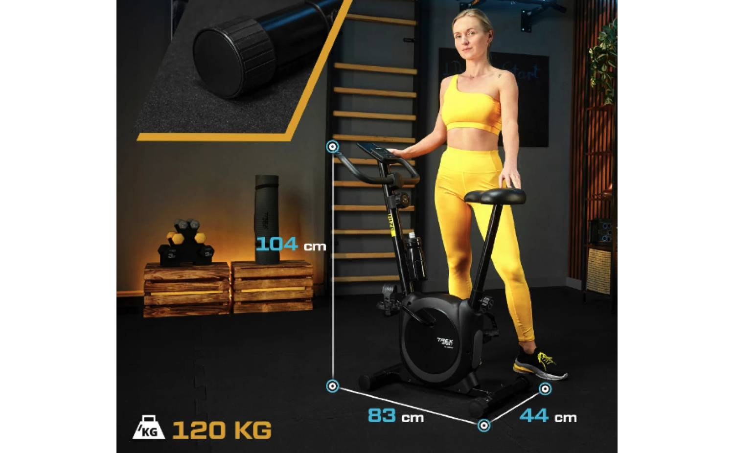 Велотренажер Trex Sport TX-350MB RIZE магнітний чорний 5 Велотренажер Trex Sport TX-350MB RIZE магнітний чорний 5