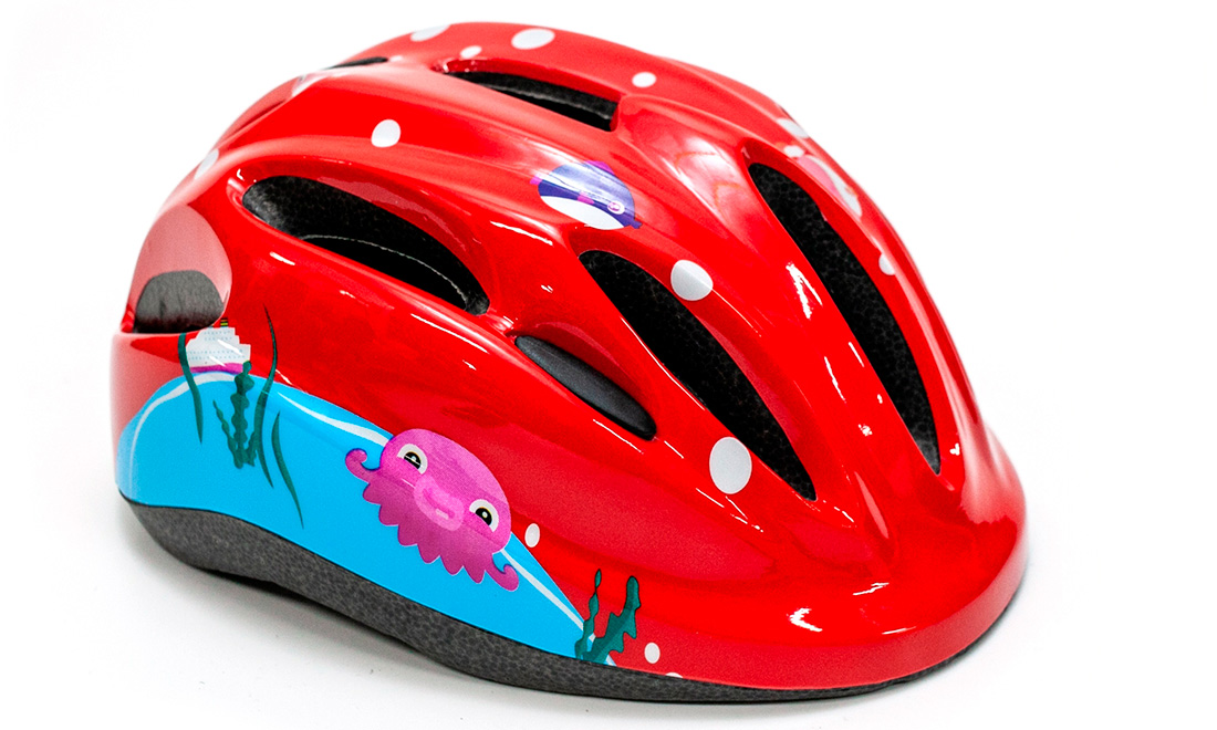 Фотография Шлем велосипедный FSK KS502, размер М (50-56 см), Красный 
