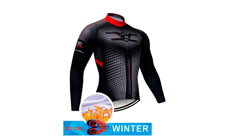 Велоджерси утеплённая Cycling Crossrider v1, с флисом, размер 3XL   2