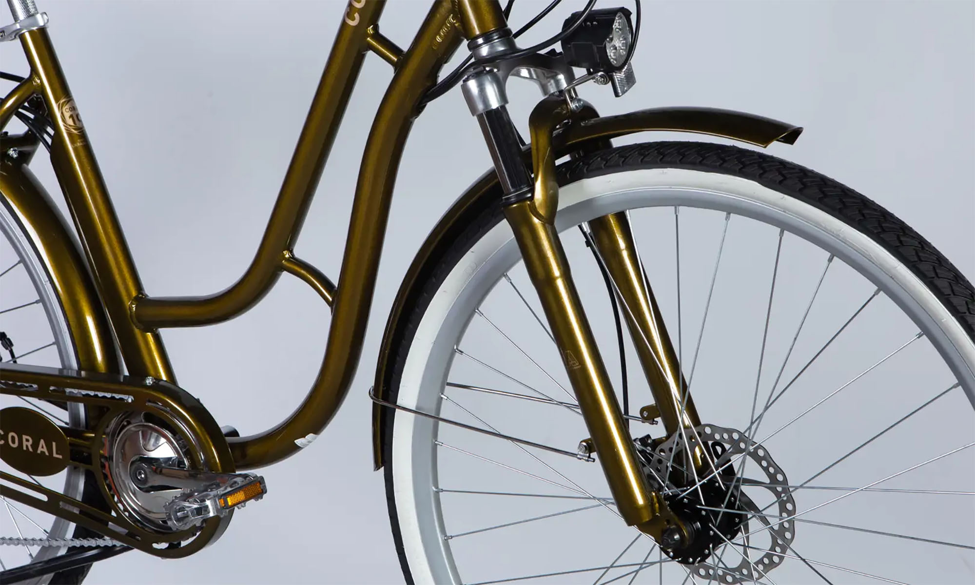 Велосипед с электроприводом Dorozhnik eCORAL DD FR 28", размер L, рама-19", 48B, 17.5А*ч, 500Вт, год 2026, бронзовый 4