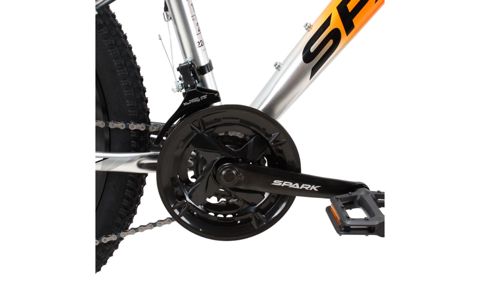 Велосипед SPARK FORESTER JR. 24", размер XS, рама 13", год 2025, оранжевый с серым 2