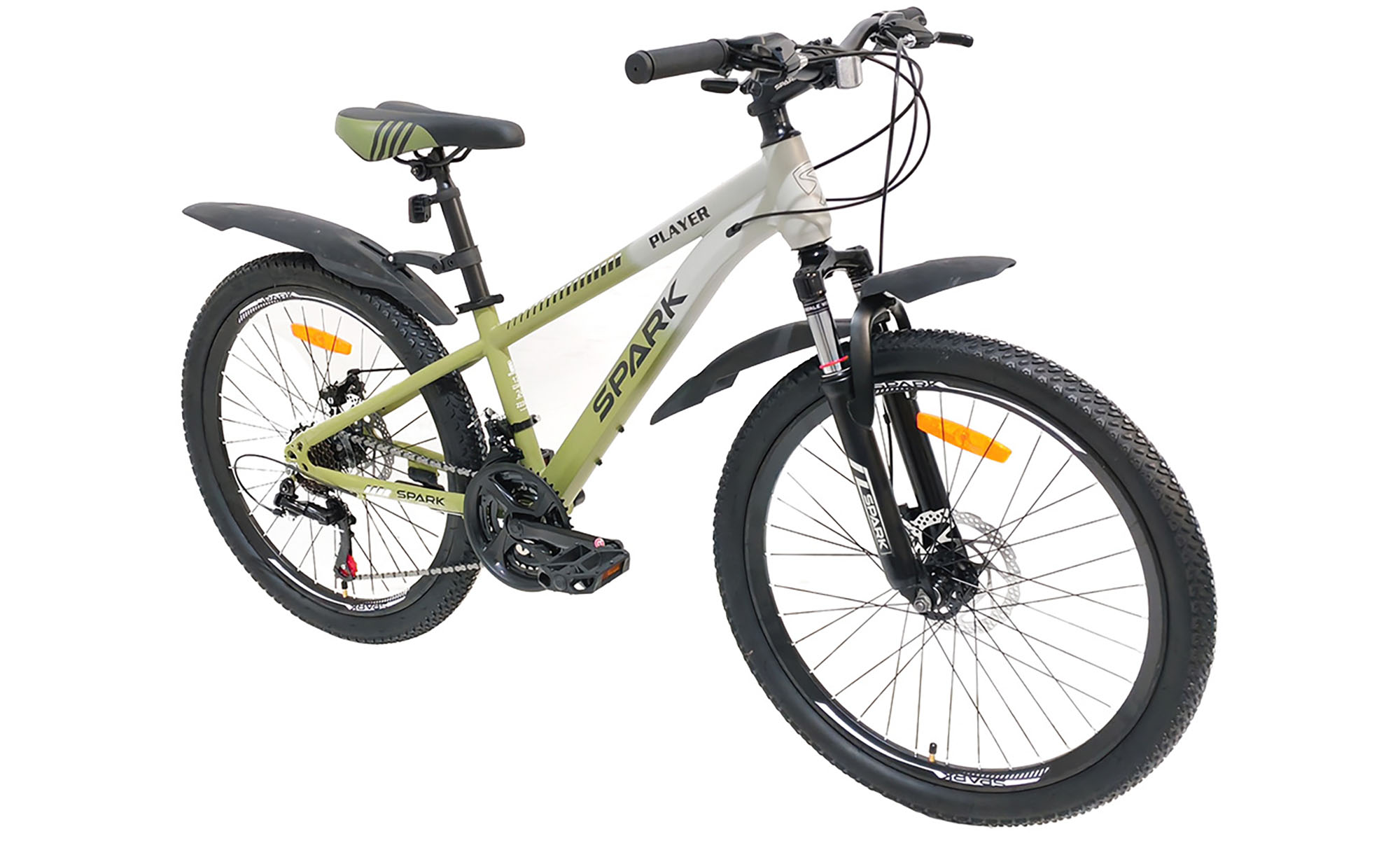 Велосипед SPARK PLAYER 24", размер XXS, рама 12", год 2025, бело-зеленый 4 Велосипед SPARK PLAYER 24", размер XXS, рама 12", год 2025, бело-зеленый 4