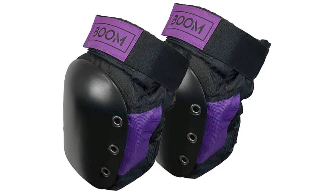 Фотографія Защита для колен Boom Solid Black/Purple L