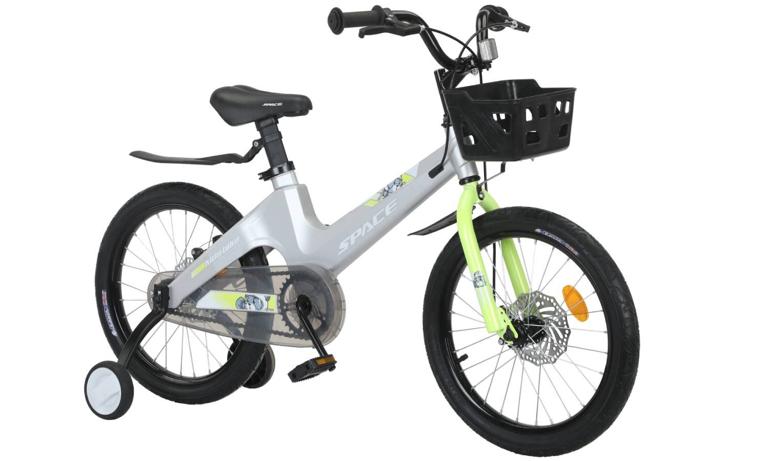 Велосипед SPACE KID MOON DD 18" рама 10" 2024 Серый 2 Велосипед SPACE KID MOON DD 18" рама 10" 2024 Серый 2