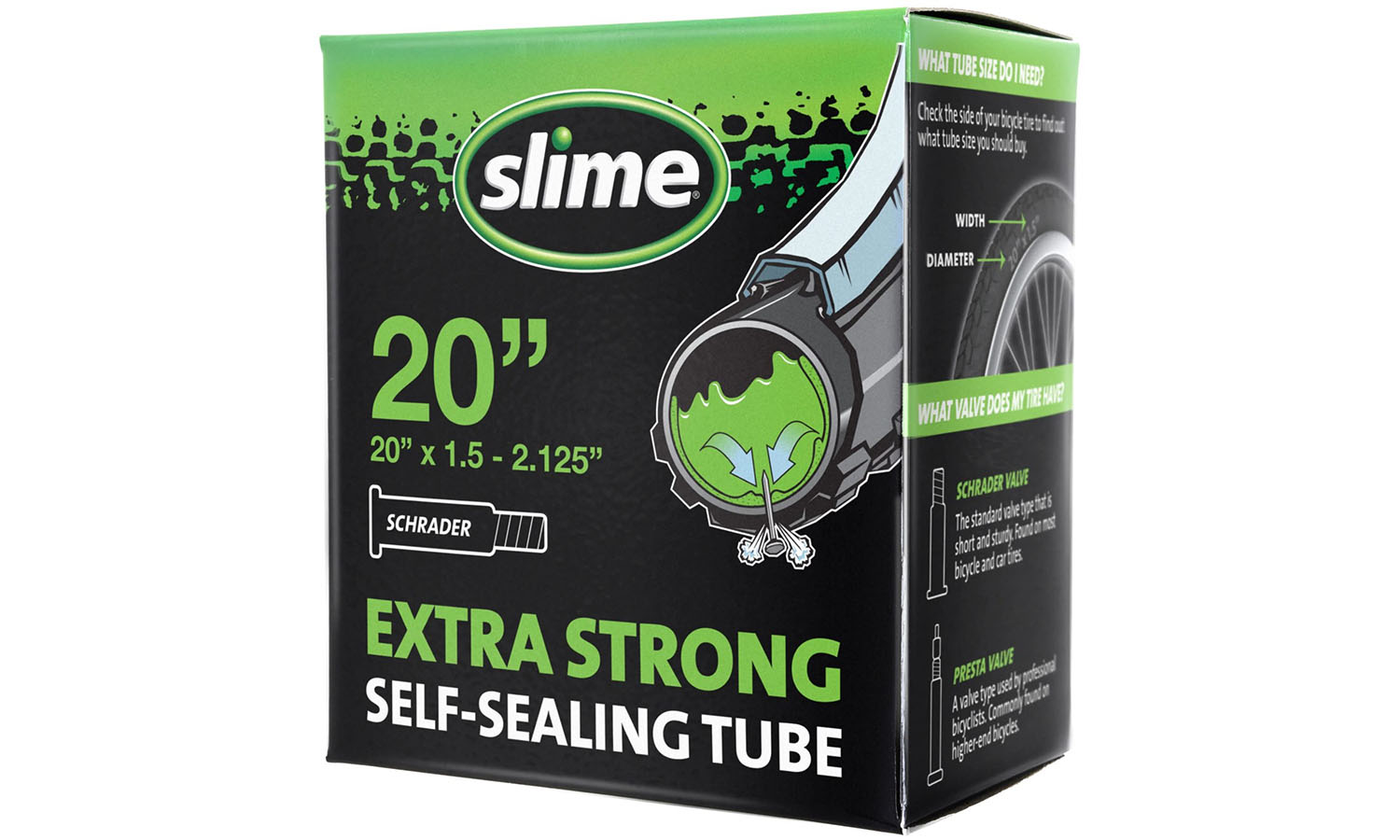Фотография Камера Slime Smart Tube 20" x 1.5 - 2.125" AV с герметиком 
