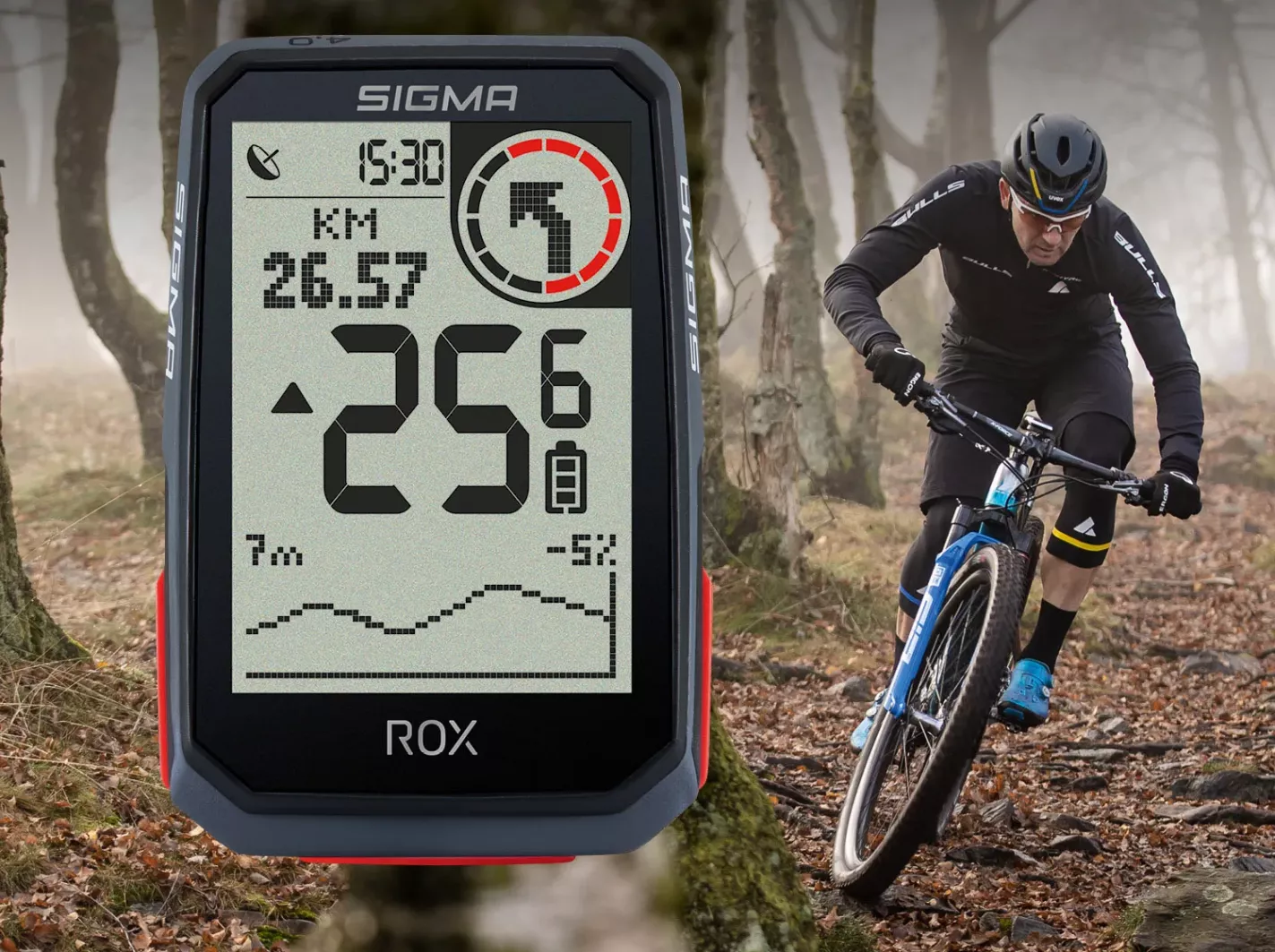 Фотографія Велокомп'ютер Sigma Sport ROX 4.0, Чорний 5