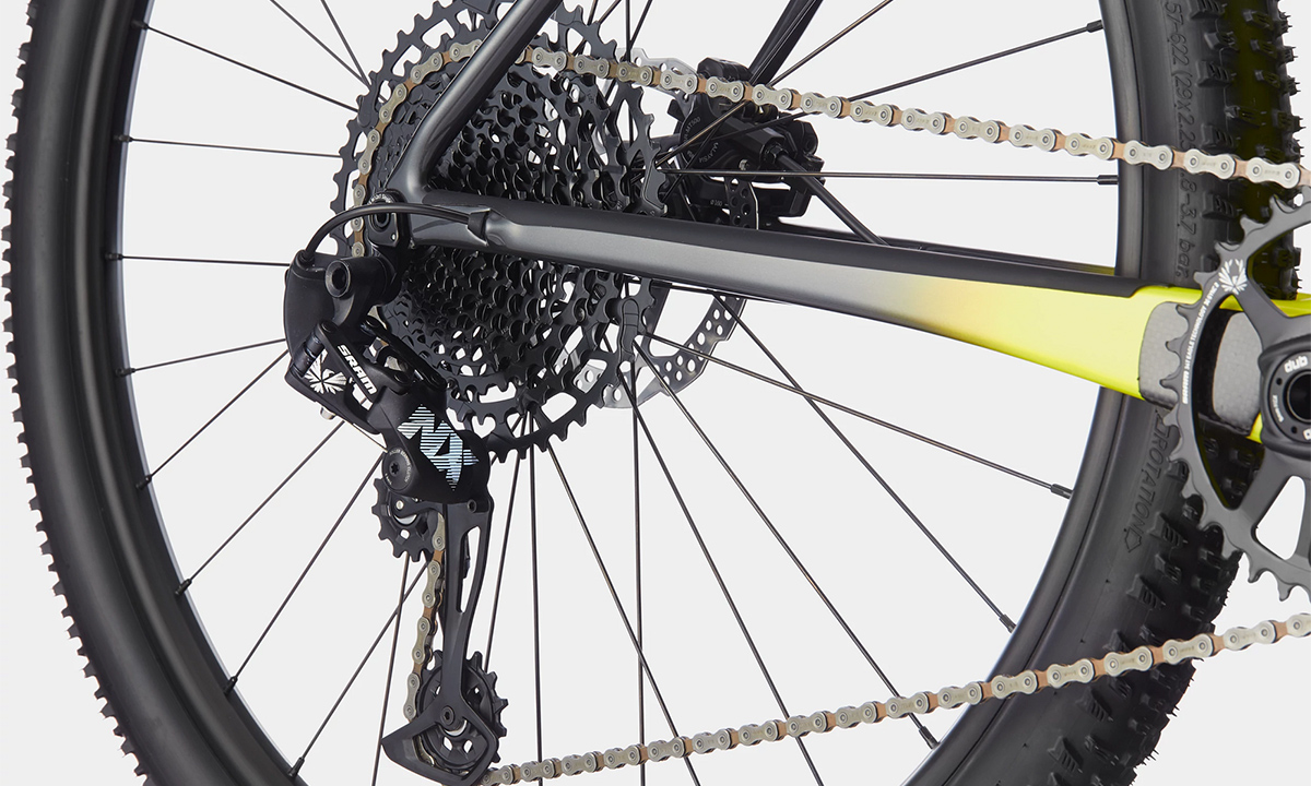 Фотография Велосипед Cannondale F-SI Carbon 5 29" 2021, размер L, Салатово-черный 4