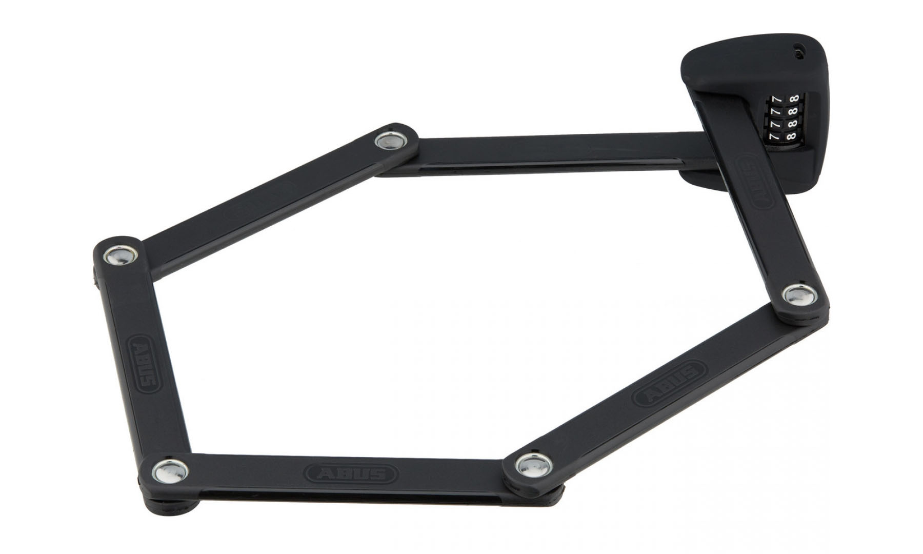 Замок сегментный ABUS 6000C/90 Bordo LED черный + крепление SH 8