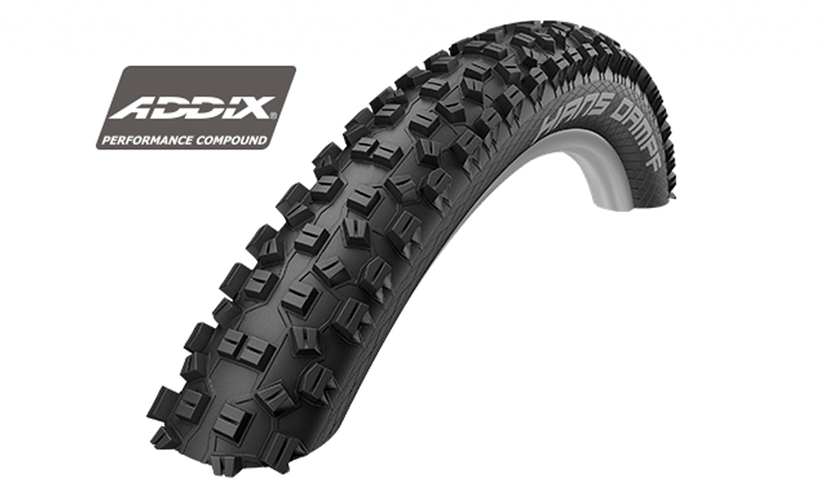 Фотография Покрышка Schwalbe 27.5x2.35 650B (60-584) HANS DAMPF SuperG, TL-Easy, Evolutoin Folding B/B-SK HS426 Addix Soft 67EPI EK black