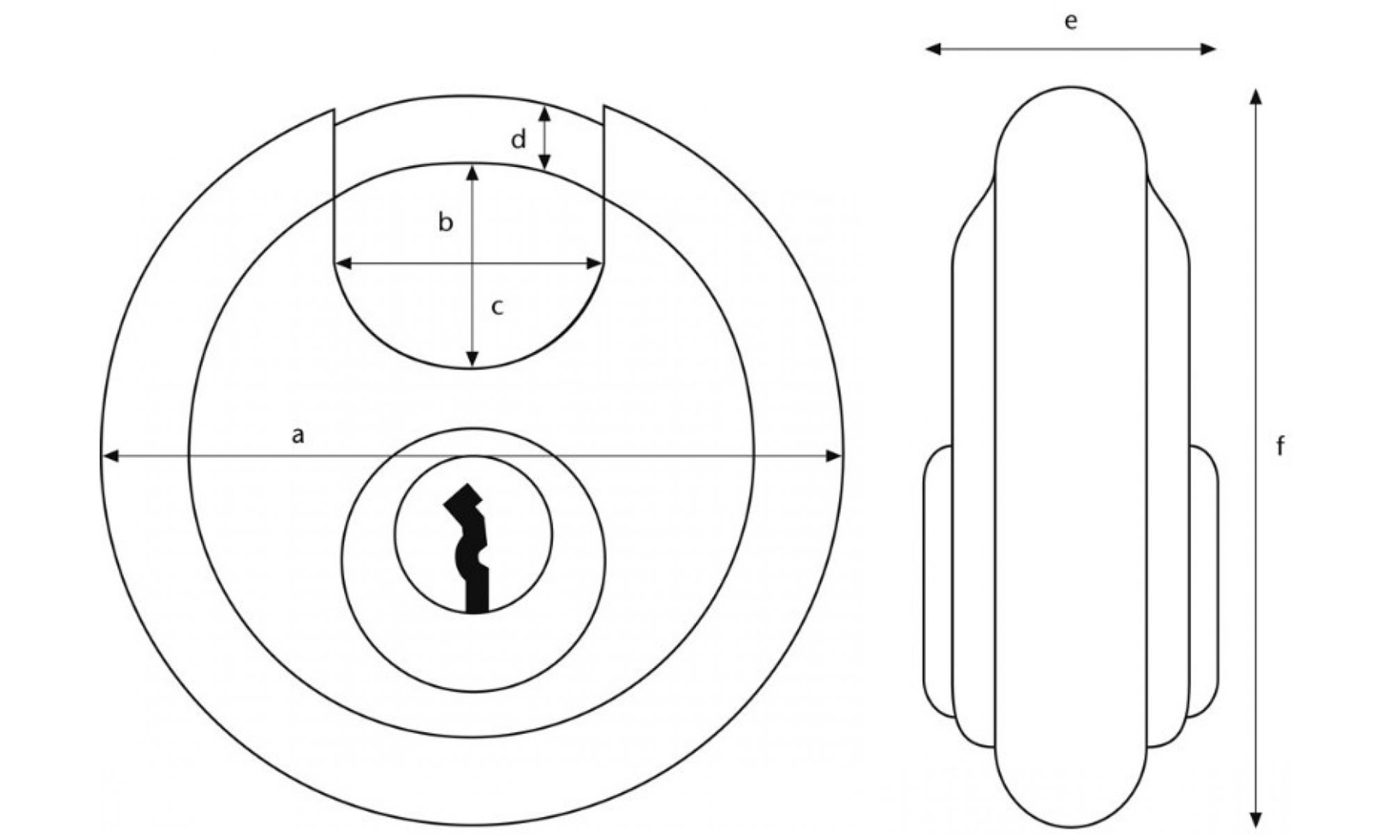 Замок навесной ABUS 20/80 Diskus, серый 4