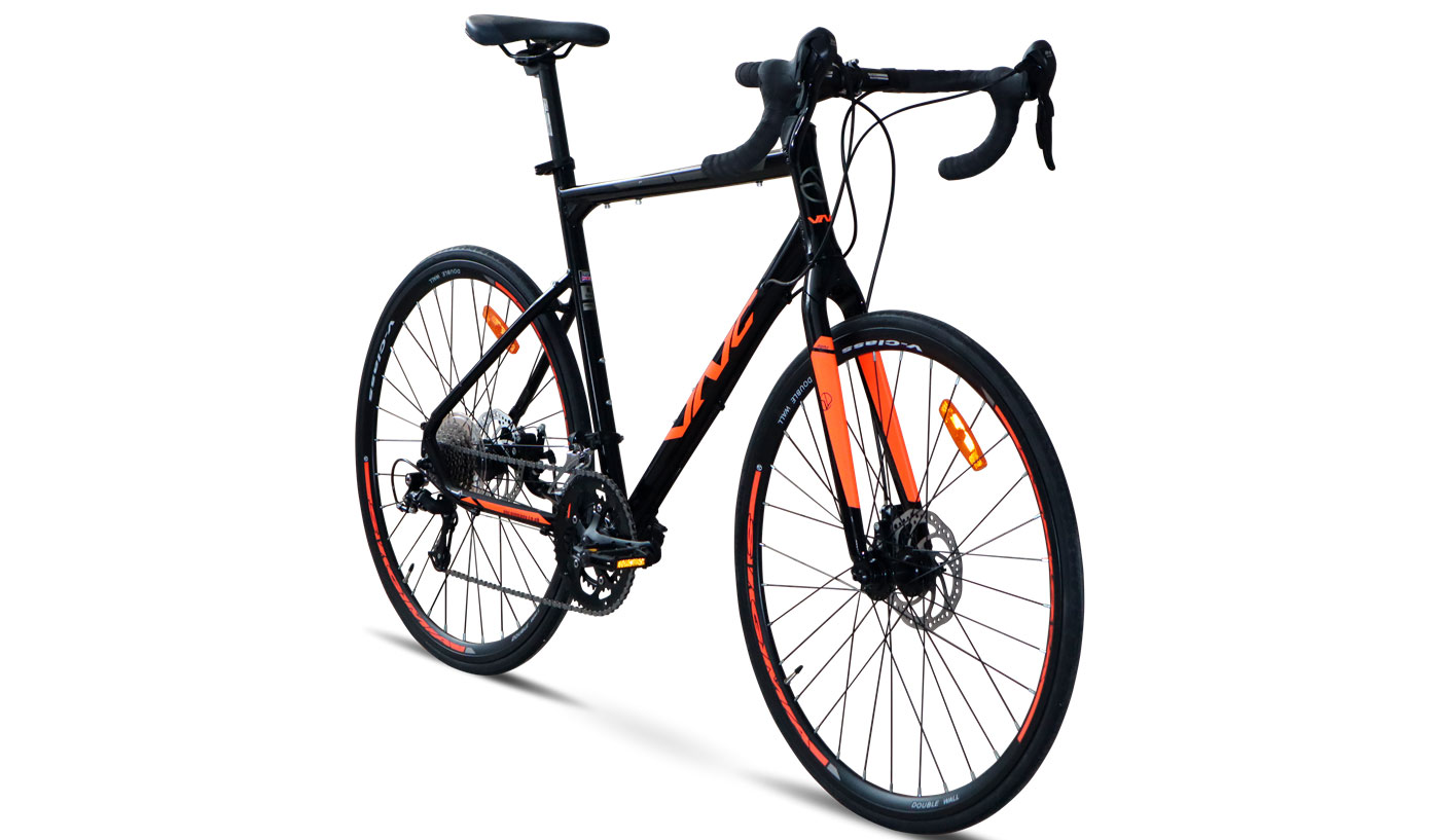 Фотография Велосипед VNC TimeRacer A7 28" размер L рама 57 см 2023 Черно-оранжевый 2