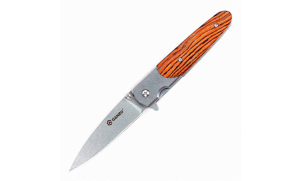 Фотография Складной нож Ganzo G743-2-WD1 коричневый 