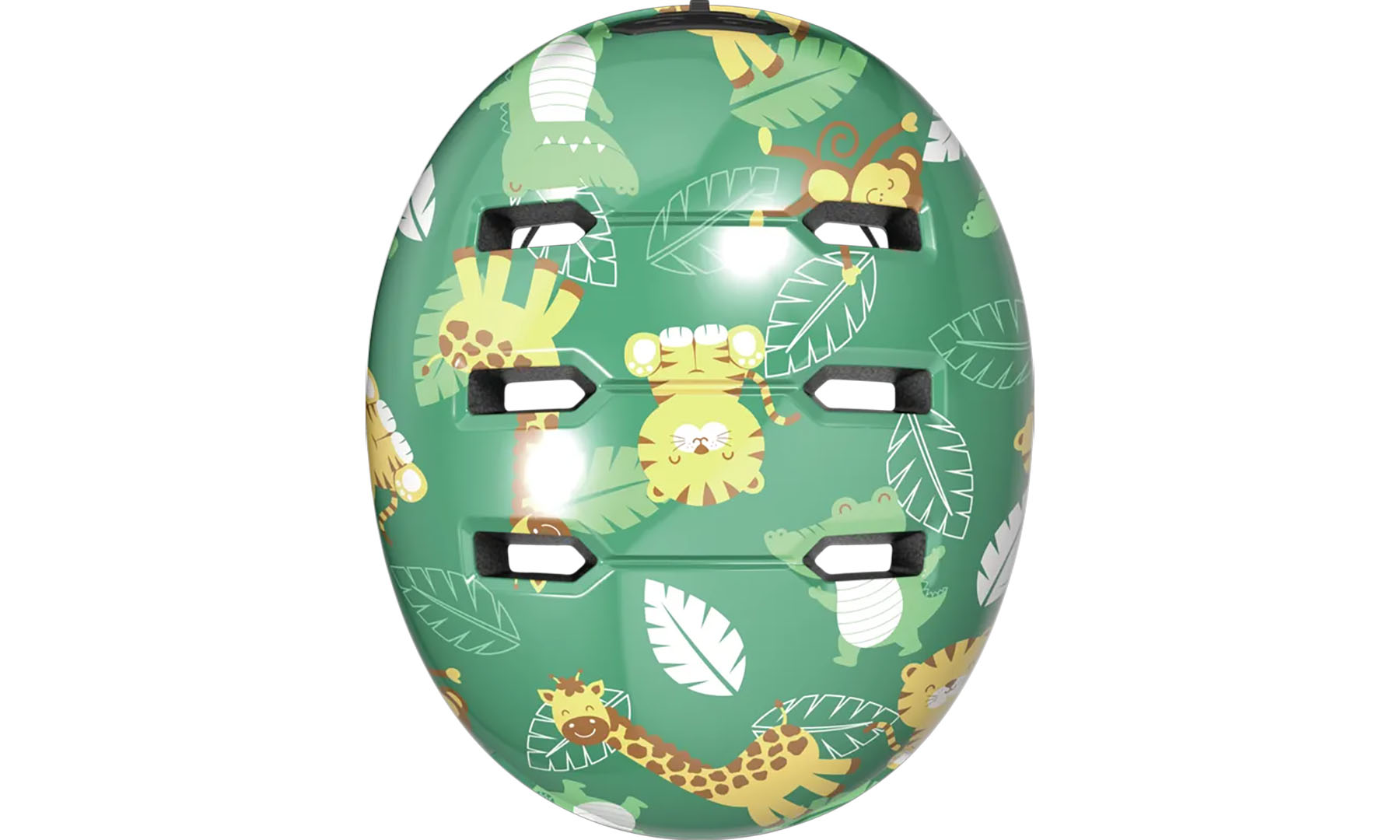 Велошолом дитячий ABUS SKURB KID green jungle, розмір M (50-55 см) 4