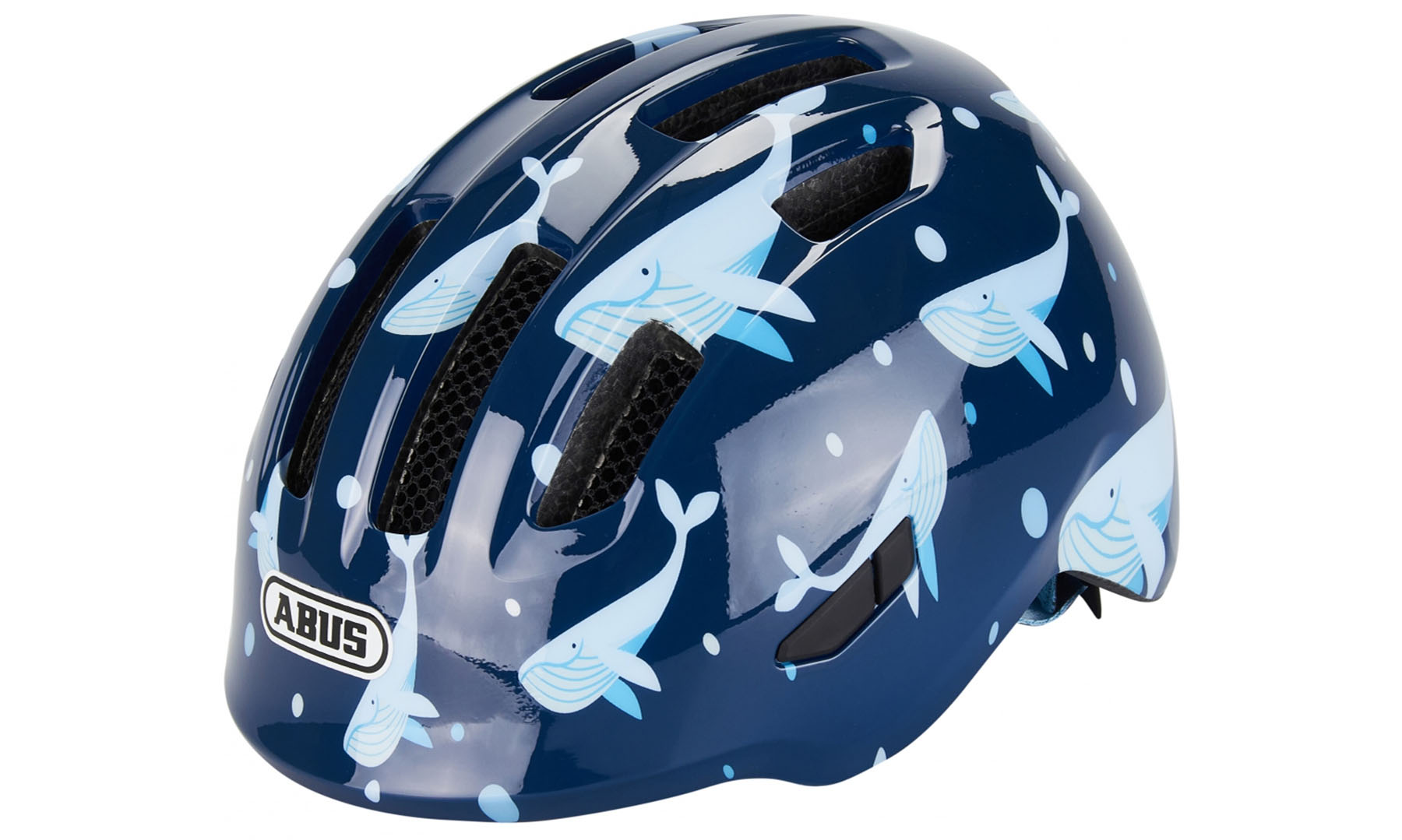 Фотографія Велошолом дитячий ABUS SMILEY 3.0 Blue Whale розмір M (50-55 см), синій кит 