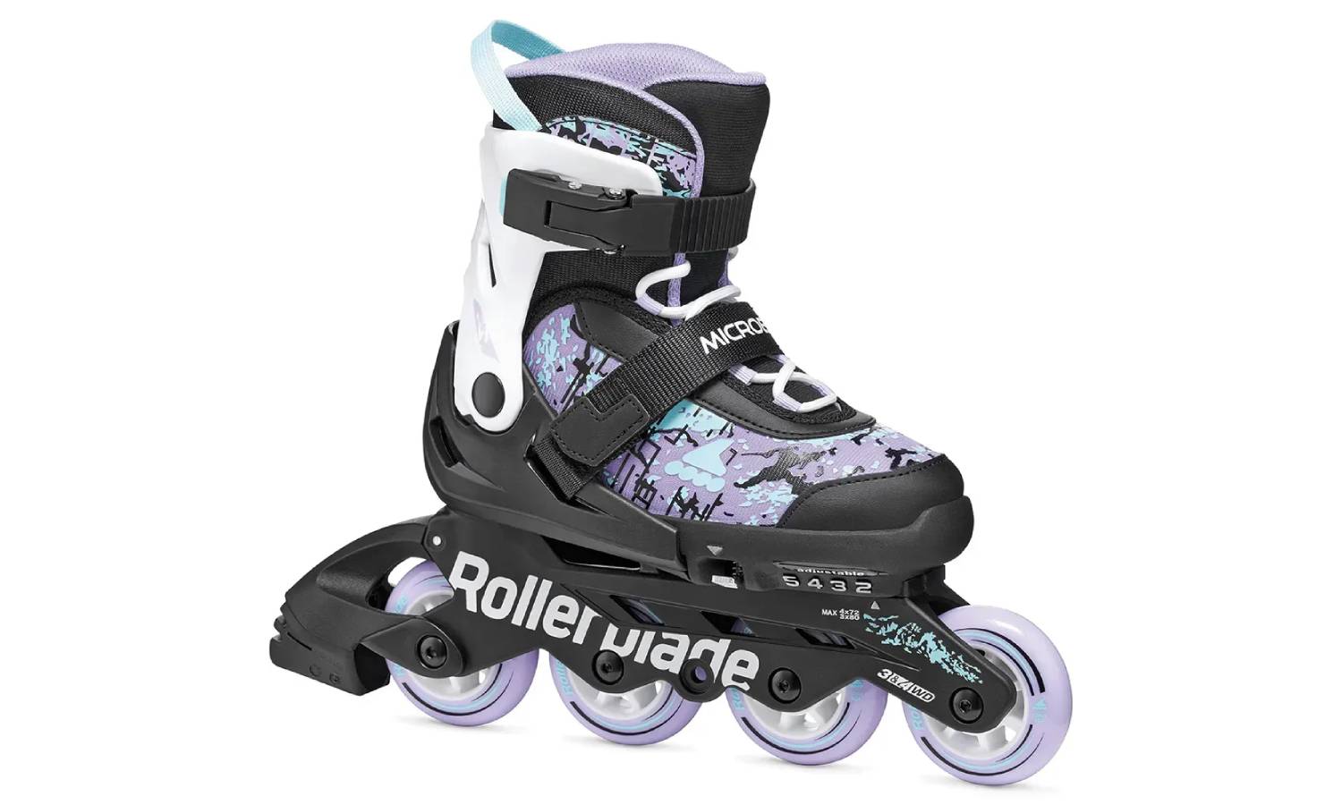 Ролики Rollerblade Microblade SL black-lavander 33-36.5 