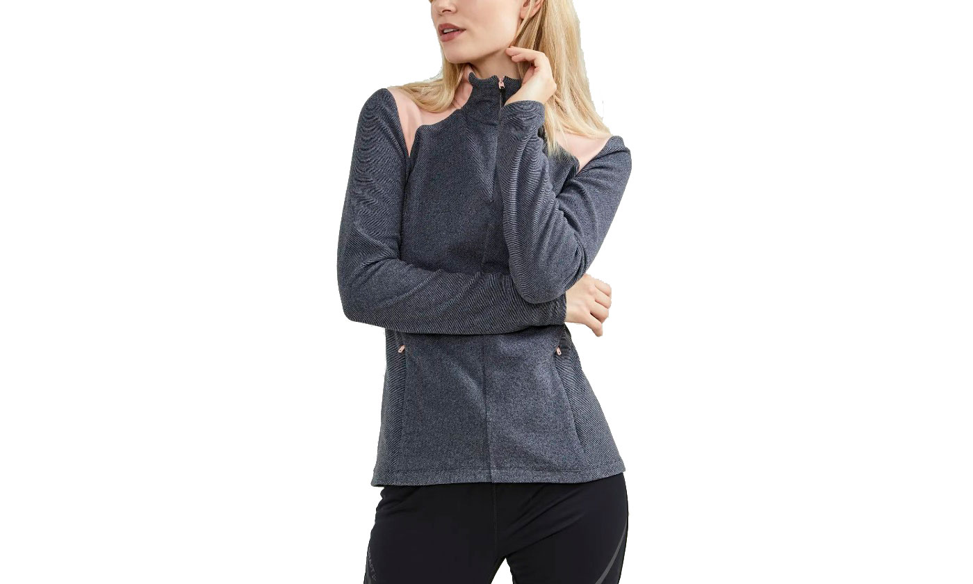 Кофта Craft CORE EDGE THERMAL MIDLAYER женская, размер L, сезон AW 20, серо-бежевый 6